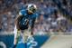 Dec 16, 2013; Detroit, MI, USA; Detroit Lions wide receiver Calvin Johnson (81) during the game against the Baltimore Ravens at Ford Field. Mandatory Credit: Tim Fuller-USA TODAY Sports