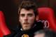 MANCHESTER, ENGLAND - DECEMBER 26: David De Gea of Manchester United looks on from the bench prior to the Barclays Premier League match between Manchester United and Wigan Athletic at Old Trafford on December 26, 2011 in Manchester, England. (Photo by A