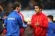 LONDON, ENGLAND - DECEMBER 29: (L-R) Branislav Ivanovic of Chelsea shakes hands with Luis Suarez of Liverpool prior to kickoff during the Barclays Premier League match between Chelsea and Liverpool at Stamford Bridge on December 29, 2013 in London, Engla