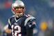 FOXBORO, MA - DECEMBER 29: Tom Brady #12 of the New England Patriots walks into position before a game with the Buffalo Bills at Gillette Stadium on December 29, 2013 in Foxboro, Massachusetts. (Photo by Jim Rogash/Getty Images)
