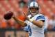 CLEVELAND, OH - OCTOBER 13: Quarterback Matthew Stafford #9 of the Detroit Lions warms up before their game against the Cleveland Browns at FirstEnergy Stadium on October 13, 2013 in Cleveland, Ohio. (Photo by Matt Sullivan/Getty Images)