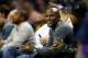 CHARLOTTE, NC - DECEMBER 14: Professional boxer Floyd Mayweather Jr. watches on during the game between the Los Angeles Lakers and Charlotte Bobcats at Time Warner Cable Arena on December 14, 2013 in Charlotte, North Carolina. NOTE TO USER: User express