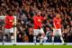 LONDON, ENGLAND - DECEMBER 01: (L-R) A dejected Danny Welbeck, Wayne Rooney and Tom Cleverley of Manchester United after conceding the second goal during the Barclays Premier League Match between Tottenham Hotspur and Manchester United at White Hart Lane
