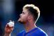 NEW YORK, NY - SEPTEMBER 28: Lucas Duda #21 of the New York Mets tosses a baseball to a fan in the game against the Milwaukee Brewers on September 28, 2013 at Citi Field in the Flushing neighborhood of the Queens borough of New York City. (Photo by Elsa