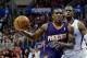 Dec 30, 2013; Los Angeles, CA, USA; Phoenix Suns point guard Eric Bledsoe (2) drives to the basket past Los Angeles Clippers point guard Chris Paul (3) in the firs half of the game at Staples Center. Mandatory Credit: Jayne Kamin-Oncea-USA TODAY Sports