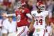 NEW ORLEANS, LA - JANUARY 02: AJ McCarron #10 of the Alabama Crimson Tide celebrates after throwing a touchdown pass against the Oklahoma Sooners during the Allstate Sugar Bowl at the Mercedes-Benz Superdome on January 2, 2014 in New Orleans, Louisiana.
