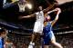 SALT LAKE CITY, UT - DECEMBER 13: Ronnie Price #17 of the Utah Jazz goes up for the block over David Lee #10 of the Golden State Warriors at EnergySolutions Arena on December 13, 2010 in Salt Lake City, Utah. NOTE TO USER: User expressly acknowledges and