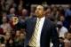 CLEVELAND, OH - DECEMBER 29: Head coach Mark Jackson of the Golden State Warriors gestures from the bench in the fourth quarter against the Cleveland Cavaliers at Quicken Loans Arena on December 29, 2013 in Cleveland, Ohio. NOTE TO USER: User expressly ac