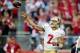 Dec 29, 2013; Phoenix, AZ, USA; San Francisco 49ers quarterback Colin Kaepernick (7) throws during the first half against the Arizona Cardinals at University of Phoenix Stadium. Mandatory Credit: Matt Kartozian-USA TODAY Sports