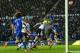 DERBY, ENGLAND - JANUARY 05: John Obi Mikel of Chelsea heads the ball to score their first goal during the Budweiser FA Cup Third Round match between Derby County and Chelsea at iPro Stadium on January 5, 2014 in Derby, England. (Photo by Michael Regan/
