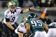 PHILADELPHIA, PA - JANUARY 04: Drew Brees #9 of the New Orleans Saints calls a play against the Philadelphia Eagles during their NFC Wild Card Playoff game at Lincoln Financial Field on January 4, 2014 in Philadelphia, Pennsylvania. (Photo by Al Bello/G