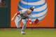 ST. LOUIS, MO - SEPTEMBER 24: Bryce Harper #34 of the Washington Nationals makes a catch against the St. Louis Cardinals in the first inning at Busch Stadium on September 24, 2013 in St. Louis, Missouri. (Photo by Dilip Vishwanat/Getty Images)