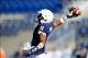 Nov 16, 2013; University Park, PA, USA; Penn State Nittany Lions wide receiver Allen Robinson (8) makes a one handed catch prior to the game against the Purdue Boilermakers at Beaver Stadium. Mandatory Credit: Rich Barnes-USA TODAY Sports