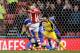 STOKE ON TRENT, ENGLAND - DECEMBER 07: Peter Crouch of Stoke scores their first goal during the Barclays Premier League match between Stoke City and Chelsea at Britannia Stadium on December 7, 2013 in Stoke on Trent, England. (Photo by Scott Heavey/Gett
