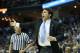 Jan 4, 2014; Memphis, TN, USA; Memphis Tigers head coach Josh Pastner motions to his team during the second half against the Cincinnati Bearcats at FedExForum. Cincinnati defeated Memphis 69-53. Mandatory Credit: Nelson Chenault-USA TODAY Sports