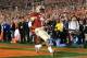 PASADENA, CA - JANUARY 06: Levonte Whitfield #7 of the Florida State Seminoles celebrates after scoring on a 100-yard kickoff return against the Auburn Tigers in the fourth quarter of the 2014 Vizio BCS National Championship Game at the Rose Bowl on Janu