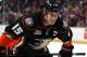 ANAHEIM, CA - DECEMBER 31: Ryan Getzlaf #15 of the Anaheim Ducks looks on during a break in the action against the San Jose Sharks on December 31, 2013 at Honda Center in Anaheim, California. (Photo by Debora Robinson/NHLI via Getty Images)