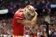 Feb 3, 2013; New Orleans, LA, USA; San Francisco 49ers quarterback Colin Kaepernick (7) celebrates after scoring a touchdown against the Baltimore Ravens in the fourth quarter in Super Bowl XLVII at the Mercedes-Benz Superdome. Mandatory Credit: Mark J. R