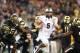 Jan 1, 2014; Glendale, AZ, USA; Central Florida Knights quarterback Blake Bortles (5) against the Baylor Bears during the Fiesta Bowl at University of Phoenix Stadium. Central Florida defeated Baylor 52-42. Mandatory Credit: Mark J. Rebilas-USA TODAY Spor