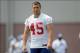 Jul 27, 2013; East Rutherford, NJ, USA; New York Giants running back Henry Hynoski during training camp at Timex Performance Center. Mandatory Credit: John Munson/The Star-Ledger via USA TODAY Sports