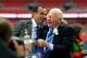 LONDON, ENGLAND - MAY 11: (L-R) Manager Roberto Martinez of Wigan Athletic and Wigan chairman Dave Whelan celebrate with the trophy following their team's 1-0 victory during the FA Cup with Budweiser Final between Manchester City and Wigan Athletic at We