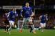 LIVERPOOL, ENGLAND - JANUARY 04: Ross Barkley of Everton celebrates after scoring his teams first goal during the Budweiser FA Cup third round match between Everton and Queens Park Rangers at Goodison Park on January 4, 2014 in Liverpool, England. (Photo