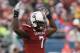 ORLANDO, FL - JANUARY 01: Jadeveon Clowney #7 of the South Carolina Gamecocks gets the crowd excited in the first half of their game against the Wisconsin Badgers at the Capital One Bowl on January 1, 2014 in Orlando, Florida. (Photo by Scott Halleran/G