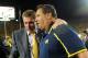 Dave Brandon and Brady Hoke celebrate Michigan's win over Notre Dame in September.