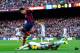 BARCELONA, SPAIN - NOVEMBER 23: Marc Bartra of FC Barcelona fights for the ball Murillo of Granada CF with the La Liga match between FC Barcelona and Granda CF at Camp Nou on November 23, 2013 in Barcelona, Spain. (Photo by David Ramos/Getty Images)