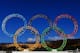 ADLER, RUSSIA - JANUARY 08: The Olympic Rings stand outside of Sochi International Airport on January 8, 2014 in Alder, Russia. The region will host the Sochi 2014 Winter Olympics which start on February 6th, 2014. (Photo by Michael Heiman/Getty Images)