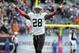 CHICAGO, IL - OCTOBER 06: Keenan Lewis #28 of the New Orleans Saints celebrates a victory against the Chicago Bears on October 6, 2013 at Soldier Field in Chicago, Illinois. The New Orleans Saints defeated the Chicago Bears 26-18. (Photo by David Banks/Ge