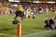 Jarvis Landry scored one of his 10 touchdowns on the season against Auburn.