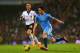 LONDON, ENGLAND - DECEMBER 21: Samir Nasri of Manchester City breaks with the ball during the Barclays Premier League match between Fulham and Manchester City at Craven Cottage on December 21, 2013 in London, England. (Photo by Clive Rose/Getty Images)