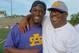 Leonard Fournette with his father, Leonard Sr.
