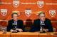 UT president Bill Powers (left) and AD Steve Patterson (right)