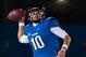 Dec 13, 2013; Charleston, IL, USA; Eastern Illinois Panthers quarterback Jimmy Garoppolo (10) throws the ball during the second quarter against the Towson Tigers at O'Brien Field. Mandatory Credit: Bradley Leeb-USA TODAY Sports