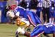 Nov 9, 2013; Ruston, LA, USA; Southern Miss Golden Eagles quarterback Nick Mullens (14) is sacked by Louisiana Tech Bulldogs defensive tackle Justin Ellis (70) during the first quarter at Joe Aillet Stadium. Mandatory Credit: Chuck Cook-USA TODAY Sports