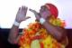 PERTH, AUSTRALIA - NOVEMBER 24: Hulk Hogan enters the stage prior to his bout against Ric Flair during the Hulkamania Tour at the Burswood Dome on November 24, 2009 in Perth, Australia. (Photo by Paul Kane/Getty Images)