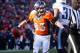 Dec 8, 2013; Denver, CO, USA; Denver Broncos wide receiver Wes Welker (83) celebrates after scoring a touchdown during the first half against the Tennessee Titans at Sports Authority Field at Mile High. The Broncos won 51-28. Mandatory Credit: Chris Hump