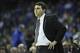 Dec 28, 2013; Memphis, TN, USA; Memphis Tigers head coach Josh Pastner during the first half against the Jackson State Tigers at FedExForum. Mandatory Credit: Nelson Chenault-USA TODAY Sports