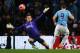 MANCHESTER, ENGLAND - JANUARY 15: Alvaro Negredo of Manchester City scores the second goal past Simon Eastwood of Blackburn Rovers during the Budweiser FA Cup Third Round Replay match between Manchester City and Blackburn Rovers at the Etihad Stadium on