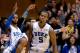 DURHAM, NC - JANUARY 07: The bench reacts after a three-point basket by Rodney Hood #5 of the Duke Blue Devils during their game against the Georgia Tech Yellow Jackets at Cameron Indoor Stadium on January 7, 2014 in Durham, North Carolina. Duke won 79-5