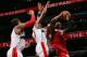 WASHINGTON, DC - JANUARY 15: Dwyane Wade #3 of the Miami Heat shoots against Garrett Temple #17 of the Washington Wizards during the game at the Verizon Center on January 15, 2014 in Washington, DC. NOTE TO USER: User expressly acknowledges and agrees tha