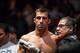 Jan 15, 2014; Duluth, GA, USA; Luke Rockhold before his fight against Costas Philippou (not pictured) during UFC Fight Night at Gwinnett Center. Rockhold wins. Mandatory Credit: Joshua S. Kelly-USA TODAY Sports