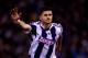 WEST BROMWICH, ENGLAND - NOVEMBER 25: Shane Long of West Bromwich Albion celebrates as he scores their first goal during the Barclays Premier League match between West Bromwich Albion and Aston Villa at The Hawthorns on November 25, 2013 in West Bromwich