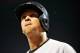 Sep 11, 2013; Baltimore, MD, USA; New York Yankees designated hitter Alex Rodriguez (13) walks off the field after the third inning against the Baltimore Orioles at Oriole Park at Camden Yards. Mandatory Credit: Joy R. Absalon-USA TODAY Sports