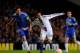 LONDON, ENGLAND - MAY 02: Mohamed Salah of Basel holds off Frank Lampard of Chelsea during UEFA Europa League semi final second leg match between Chelsea and FC Basel 1893 at Stamford Bridge on May 2, 2013 in London, England. (Photo by Michael Regan/Get