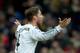 MADRID, SPAIN - NOVEMBER 27: Sergio Ramos of Real Madrid CF protests to referee William Collum during the UEFA Champions League group B match between Real Madrid CF and Galatasaray AS at Estadio Santiago Bernabeu on November 27, 2013 in Madrid, Spain. (