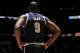 DENVER, CO - January 9: Serge Ibaka #9 of the Oklahoma City Thunder looks on during the game against the Denver Nuggets on January 9, 2014 at the Pepsi Center in Denver, Colorado. NOTE TO USER: User expressly acknowledges and agrees that, by downloading a