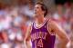 PORTLAND, OR - 1992: Jeff Hornacek #14 of the Phoenix Suns looks up at scoreboard during a game played in 1992 at the Veterans Memorial Coliseum in Portland, Oregon. NOTE TO USER: User expressly acknowledges and agrees that, by downloading and or using th